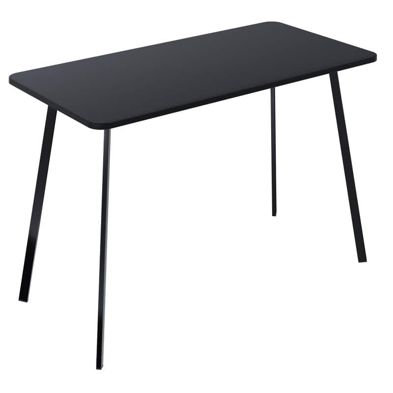 Paperflow Homeoffice-Schreibtisch Rechteckig Schwarz 4 Metallfüße 1.000 (B) x 500 (T) x 750 (H) mm Melamin  