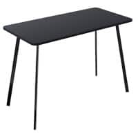 Paperflow Homeoffice-Schreibtisch Rechteckig Melamin Schwarz 1000 x 500 x 750 mm