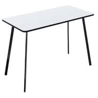 Paperflow Homeoffice-Schreibtisch Rechteckig Melamin Schwarz 1000 x 500 x 750 mm