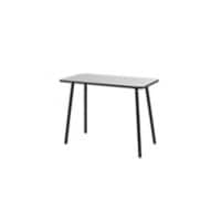 Paperflow Homeoffice-Schreibtisch Rechteckig Melamin Schwarz 1140 x 600 x 750 mm