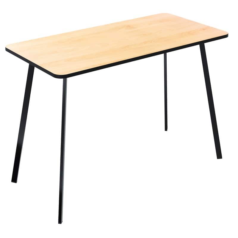 Paperflow Homeoffice-Schreibtisch Rechteckig Buche 4 Metallfüße 1.000 (B) x 500 (T) x 750 (H) mm Melamin  