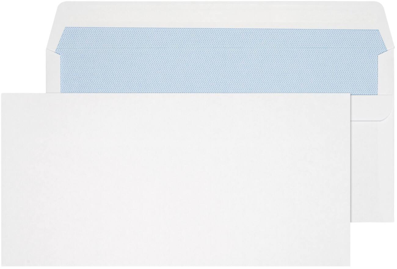 Purely Everyday Briefumschläge DL 90 g/m² Weiss einfarbig selbstklebend Packung mit 50 Stück