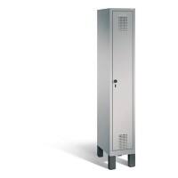 C+P Garderobenschrank Evolo H1850xB320xT500mm Korpus: Weißaluminium Türen: Weißaluminium Abteil: 1 Abteilbreite: 300mm