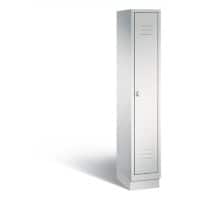 C+P Garderobenschrank Classic H1800xB320xT500mm Korpus: Lichtgrau Türen: Lichtgrau Abteil: 1 Abteilbreite: 300 Fach: 1 Drehriegel
