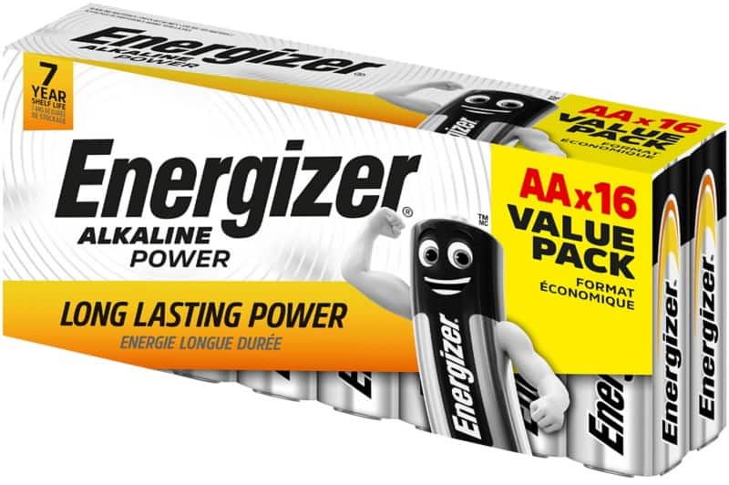 Energizer AA Alkali-Batterien Power LR6 1,5 V 16 Stück