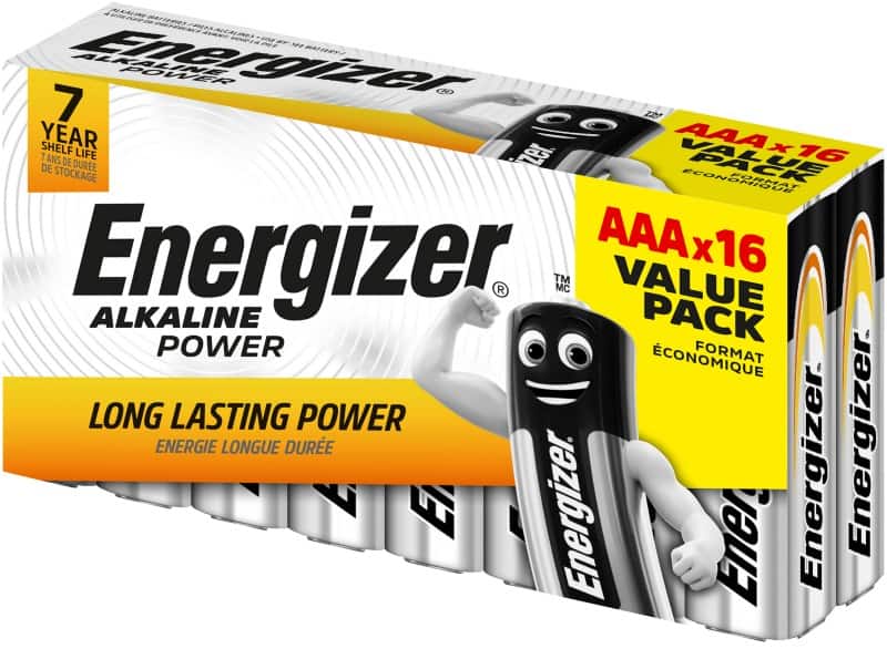 Energizer AAA Alkali-Batterien Power LR03 1,5 V 16 Stück