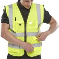 B Seen Hi-Vis Executive Weste Hohe Sichtbarkeit Small (S) Gelb