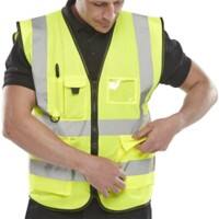 B Seen Hi-Vis Executive Weste Hohe Sichtbarkeit Extra Large (XL) Gelb