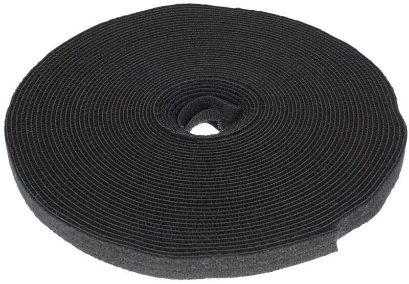 ACT Klett-Kabelbinder CT4041 Schwarz 1.2 cm x 25’000 mm 25 m