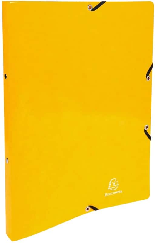 Exacompta Ringbuch DIN A4 Pressspankarton 2 Ringe 15 mm Gelb