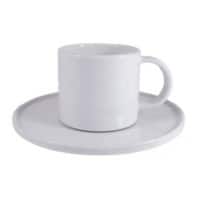 Nova Kaffeetasse Porzellan 160 ml Weiß 6 Stück