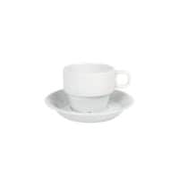 Kaffeetasse Porzellan 180 ml Weiß 24 Stück