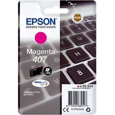 Epson 407 Original Tintenpatrone C13T07U340 Magenta
