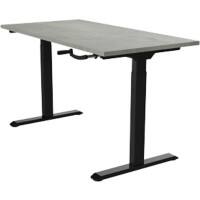 euroseats Höhenverstellbar Sitz-Stehschreibtisch Metall Schwarz 1.600 x 800 mm