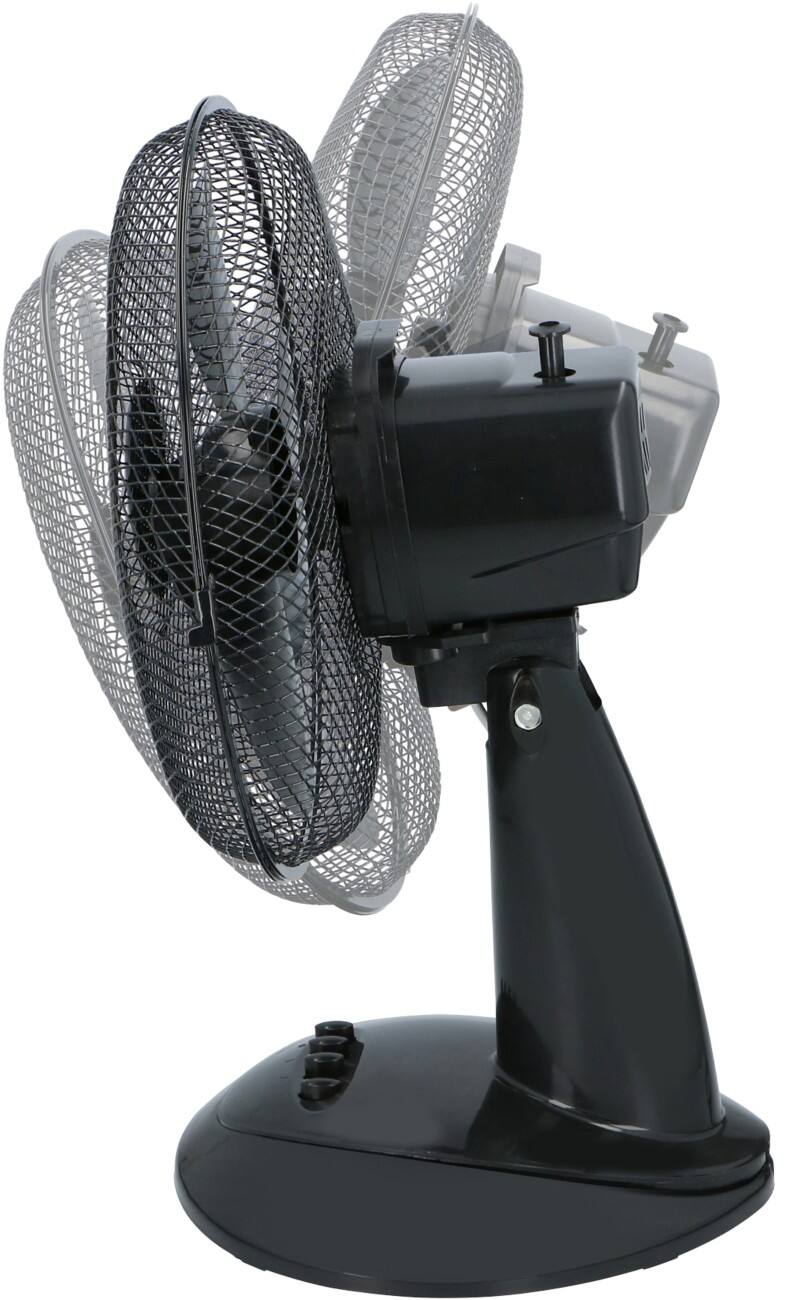 LIFETIME AIR Tischventilator 30 cm Schwarz