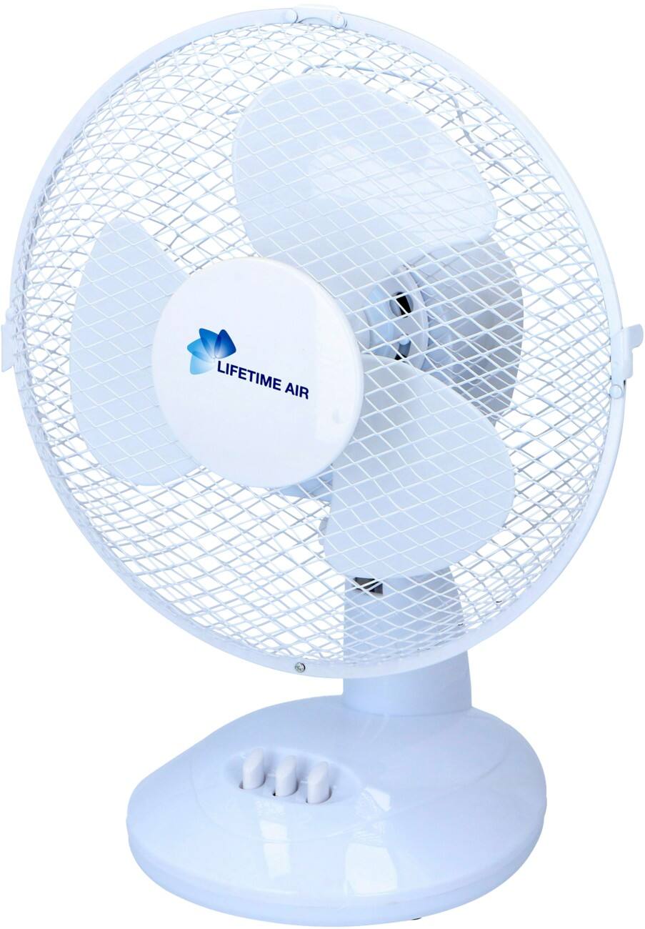 LIFETIME AIR Tischventilator Weiß 23 cm