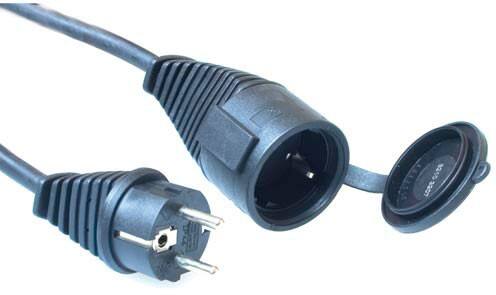 brennenstuhl 1161450 230V Verlängerungskabel mit Schutzkontaktstecker und Schutzkontaktkupplung IP44 10 m Schwarz