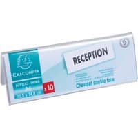 Exacompta Namensschild 86358D Transparent 10 Stück