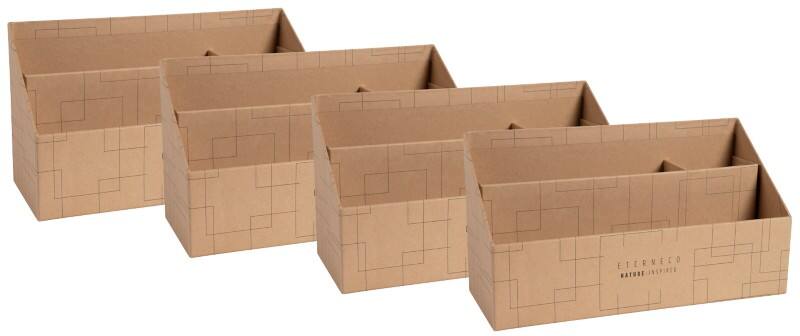 Exacompta Eterneco Briefsortierer Braun 10 x 25 x 14 cm 4 Stück 