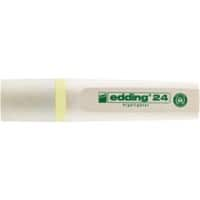 edding 24 EcoLine 24 Textmarker Pastellgelb Mittel Keilspitze Nachfüllbar