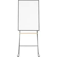 ARCHYI. Curvo Flipchart DIN A3+ Stahl Anthrazit, Weiß