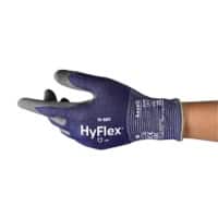 Ansell HyFlex Cut Resistant Mehrweg Arbeitshandschuhe Nitril Größe 9 Dunkelblau 12 Paar