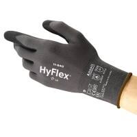 Ansell HyFlex Mechanical Protection Mehrweg Arbeitshandschuhe Schaum, Nitril Größe 10 Schwarz 12 Paar