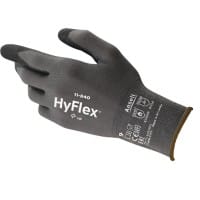 HyFlex Arbeitshandschuhe Schaumstoff, Nitril Größe 10 Schwarz 12 Paar