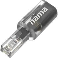 Hama USB-Adapter Anti-Twist Schwarz Transparent