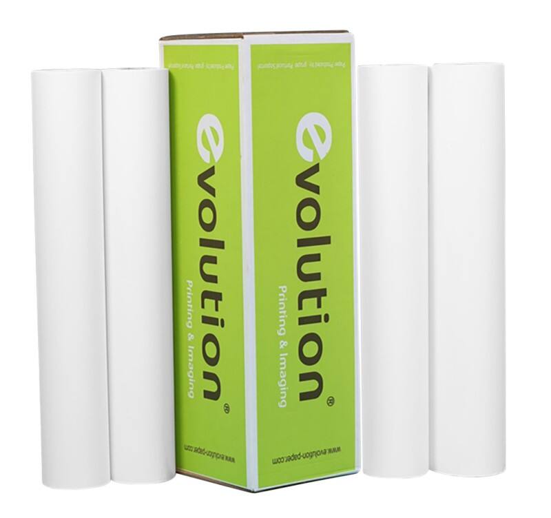 evolution Glänzend Plotterpapier 61 cm x 30 m 200 g/m² Weiß