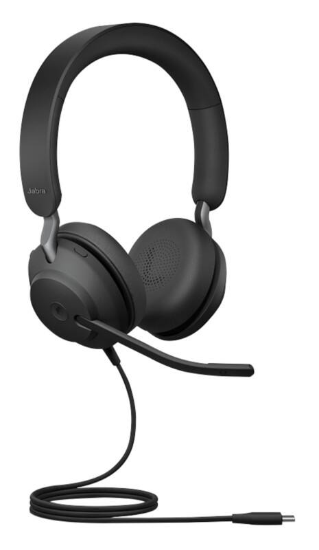 Jabra Evolve2 40 Verkabelt Headset USB Mit Mikrofon Stereo Schwarz