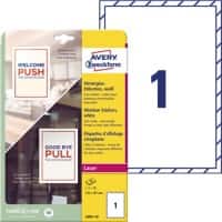 AVERY Zweckform L9001-10 Fenstersticker 5 x 297 mm Weiß 10 Stück