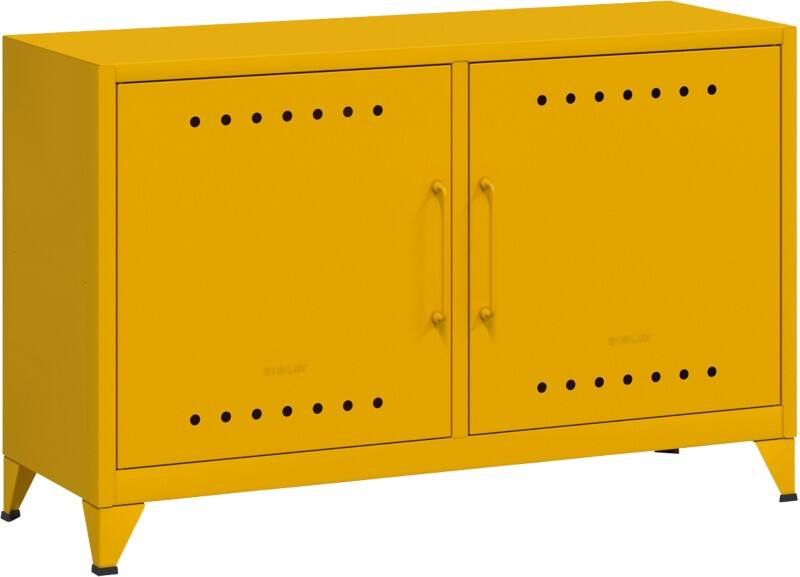 Bisley Fern Sideboard Metall 1.140 x 400 x 725 mm Sonnenblumengelb