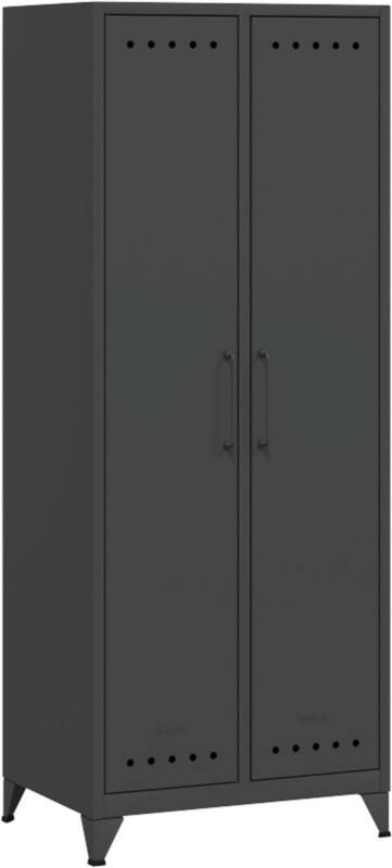Bisley Fern Garderobenschrank Metall 700 x 510 x 1.800 mm Anthrazit