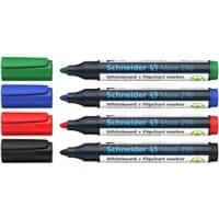 Schneider Maxx 290 96082000 Whiteboard-Marker Farbig sortiert Breit Filzspitze 2 - 3 mm 4 Stück