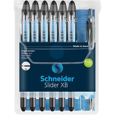 Schneider Kugelschreiber Slider Schwarz 0.7 mm 7 Stück