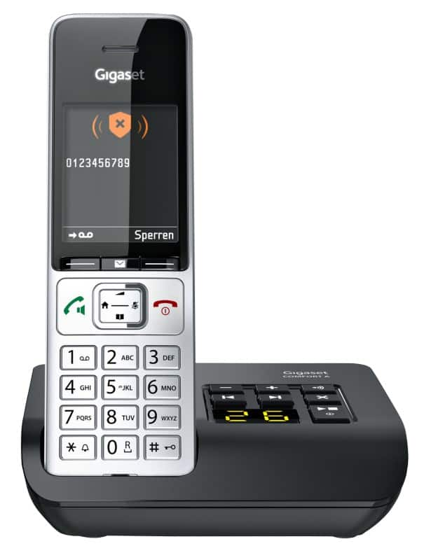 Gigaset dect-telefon comfort silber s30852-h3023-b101