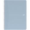 OXFORD My Rec’Up Notizbuch DIN A4 Liniert Doppeldraht Matt Lackierter Karton Blau Nicht perforiert 90 Seiten 90 Blatt