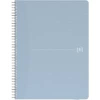 OXFORD My Rec'Up Notizbuch DIN A5 Kariert Doppeldraht Matt Lackierter Karton Blau Nicht Perforiert 180 Seiten