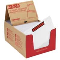 RAJA Selbstklebend Dokumententaschen PE (Polyethylen), Silikonpapier Transparent 16 (B) x 22 (H) cm 1000 Stück