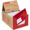 RAJA Selbstklebend Dokumententaschen PE (Polyethylen), Silikonpapier Rot, Transparent 13 (B) x 23 (H) cm 1000 Stück