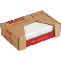 RAJA Selbstklebend Dokumententaschen PE (Polyethylen), Silikonpapier Transparent 11,5 (B) x 16,5 (H) cm 250 Stück