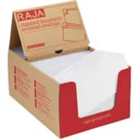 RAJA Selbstklebend Dokumententaschen PE (Polyethylen), Silikonpapier Transparent 11,5 (B) x 22,5 (H) cm 250 Stück