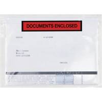 RAJA Selbstklebend Dokumententaschen PE (Polyethylen), Silikonpapier Transparent 16,5 x 22,5 cm 250 Stück