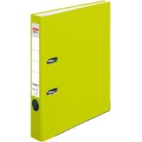 herlitz maX.file Protect Ordner DIN A4 55 mm Neongrün 2 Ringe Pappkarton, PP (Polypropylen) Texturiert