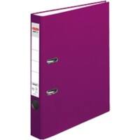 herlitz maX.file Protect Ordner DIN A4 55 mm Brombeer 2 Ringe Pappkarton, PP (Polypropylen) Texturiert