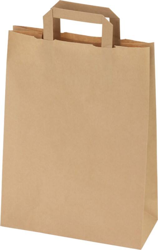 RAJA Tragetasche Papier Braun 12 x 40 x 32 cm 250 Stück