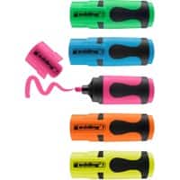 edding Mini Textmarker Blau, Gelb, Grün, Orange, Pink 5 Stück