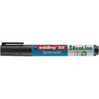 edding Flipchart-Marker e-32 Schwarz 19 mm (T) X 19 mm (B) X 138 mm (H)