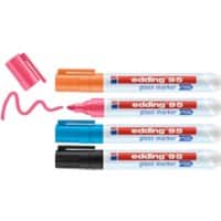 edding Glasmarker e-95 Filzspitze 1,5-3 mm Farbig Sortiert